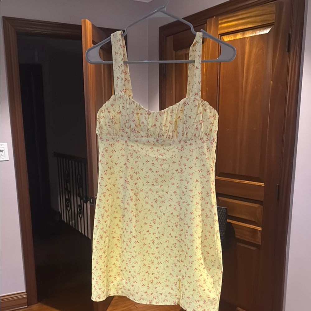 Princess Polly Yellow Floral Dress
